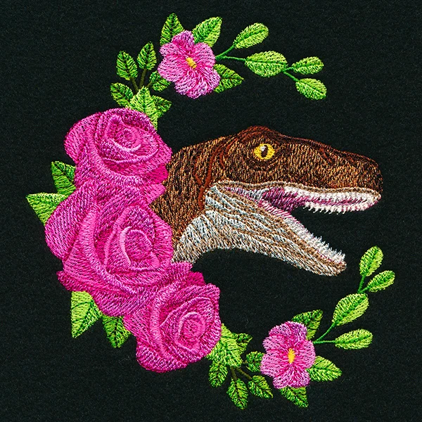Raptor and Roses Wreath - Image 3