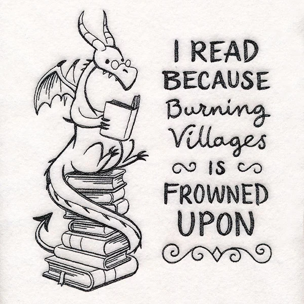Reading Book Stack Dragon - Image 7
