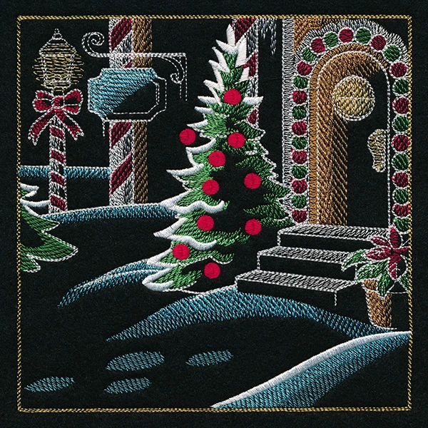 Reindeer & Gingerbread Christmas Scene II - Panel 6 - Image 5