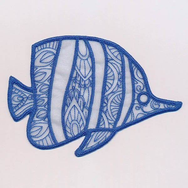 Sea Glass - Butterflyfish (Freestanding Organza)