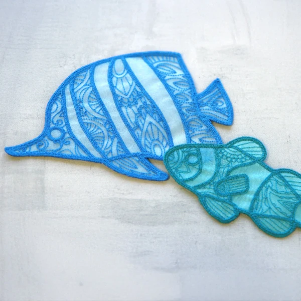 Sea Glass - Butterflyfish (Freestanding Organza) - Image 4