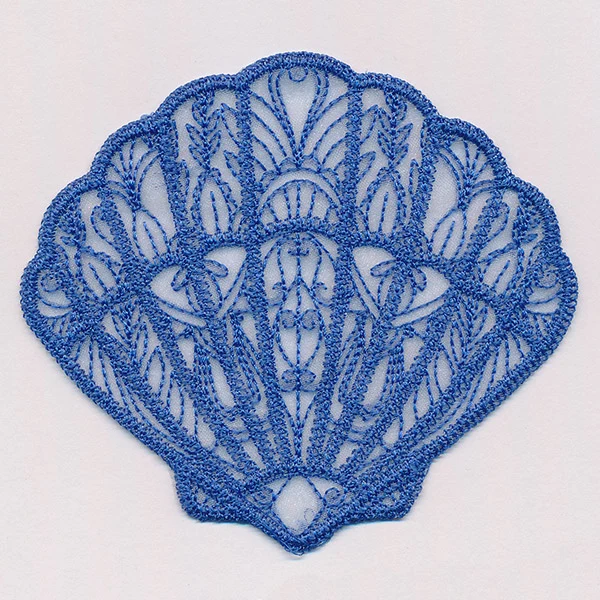 Sea Glass - Fan Shell (Freestanding Organza) - Image 5