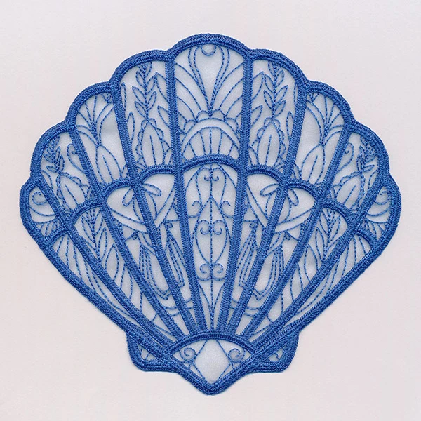 Sea Glass - Fan Shell (Freestanding Organza) - Image 7