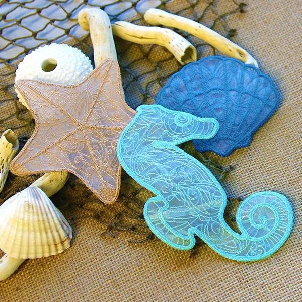 Sea Glass - Seahorse (Freestanding Organza) - Image 6