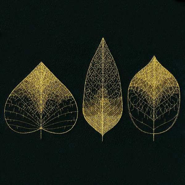 Sheer Delicate Leaf Trio - Image 4