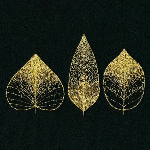 Sheer Delicate Leaf Trio - Image 7