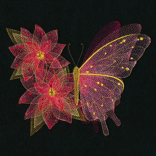 Sheer Illusions Poinsettia Butterfly - Image 7