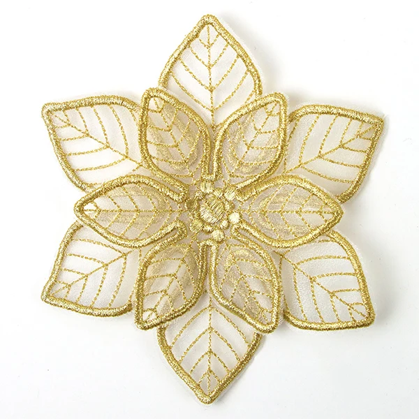 Shimmering Poinsettia (Freestanding Organza) - Image 6