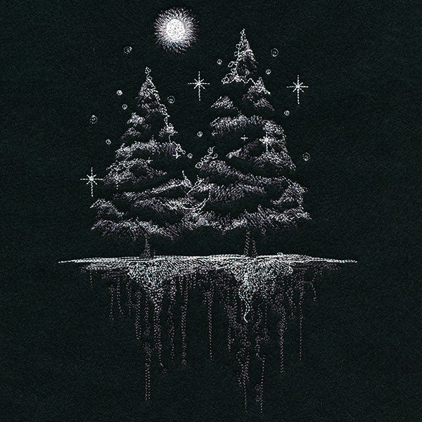 Snowy Night Forest - Image 7