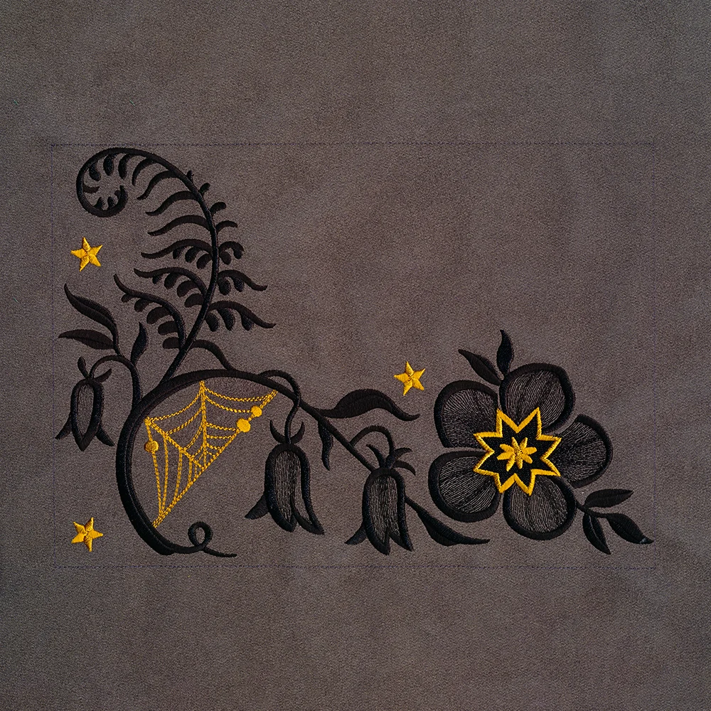 Spooky Floral Corners - Bottom Left - Image 4