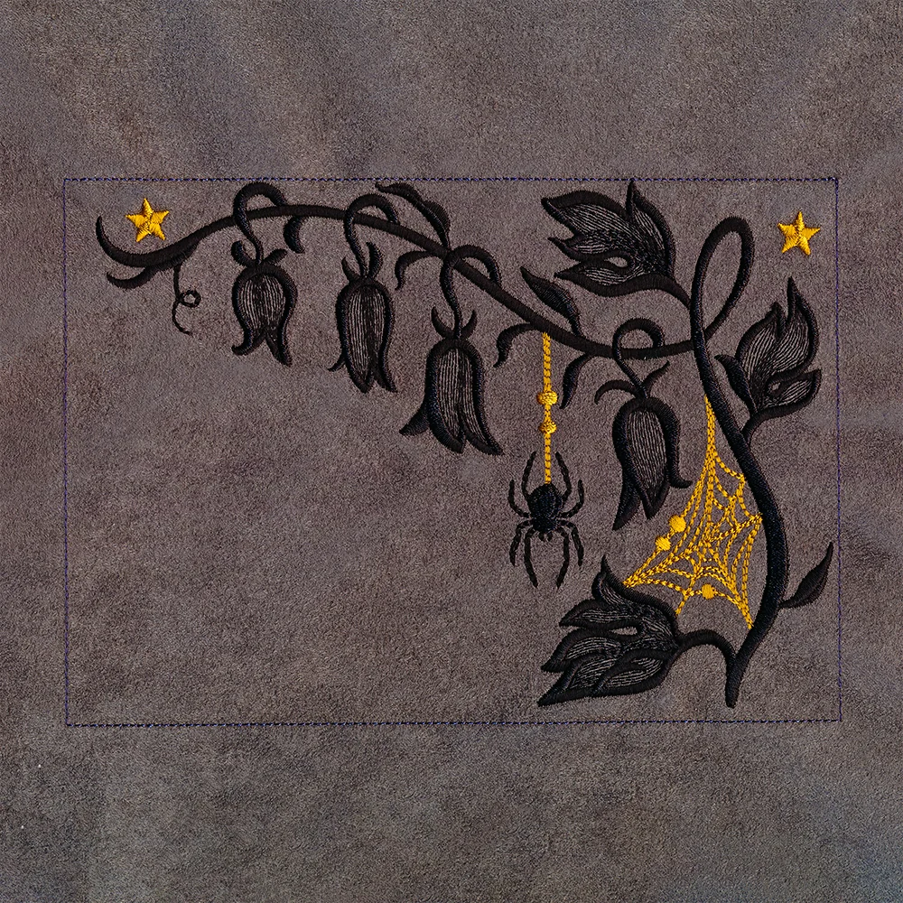 Spooky Floral Corners - Top Right - Image 4
