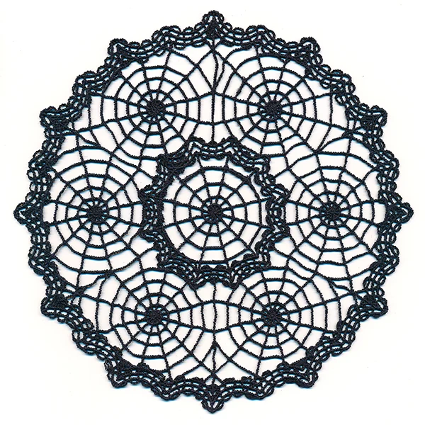Spooky Spiderweb Doily (Lace)
