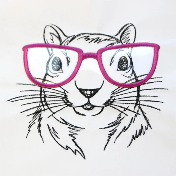 Squirrel Specs (Vinyl Applique) - Image 2