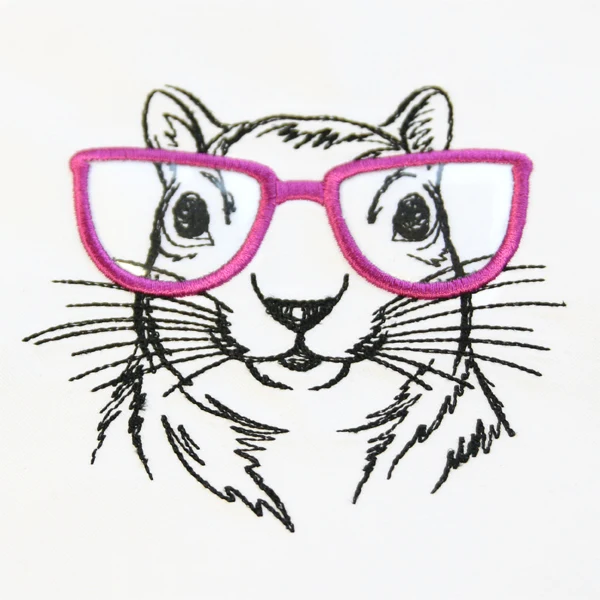 Squirrel Specs (Vinyl Applique) - Image 3