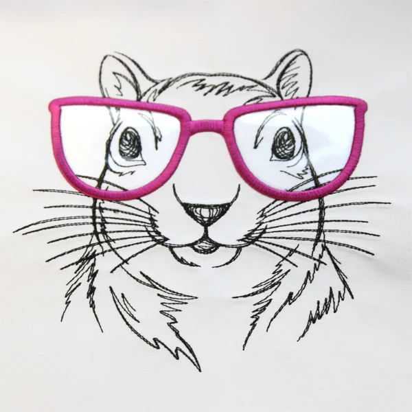 Squirrel Specs (Vinyl Applique) - Image 4