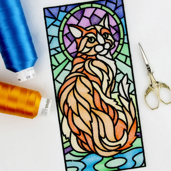 Stained Glass Cat Panel - Image 6