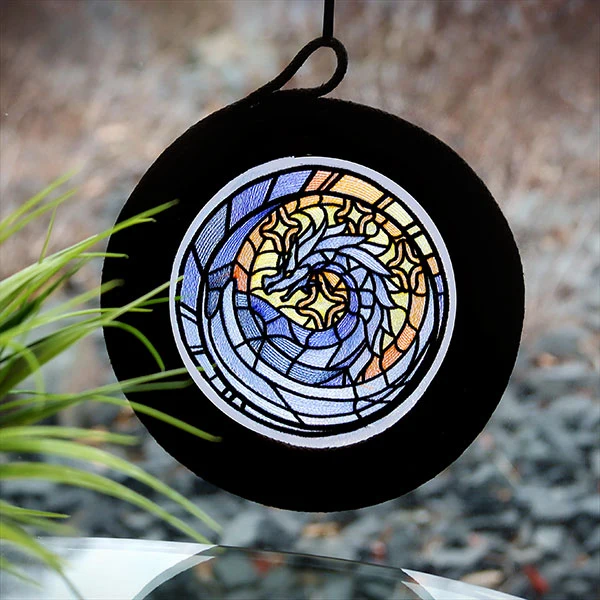 Stained Glass Medallion Dragon - Image 10