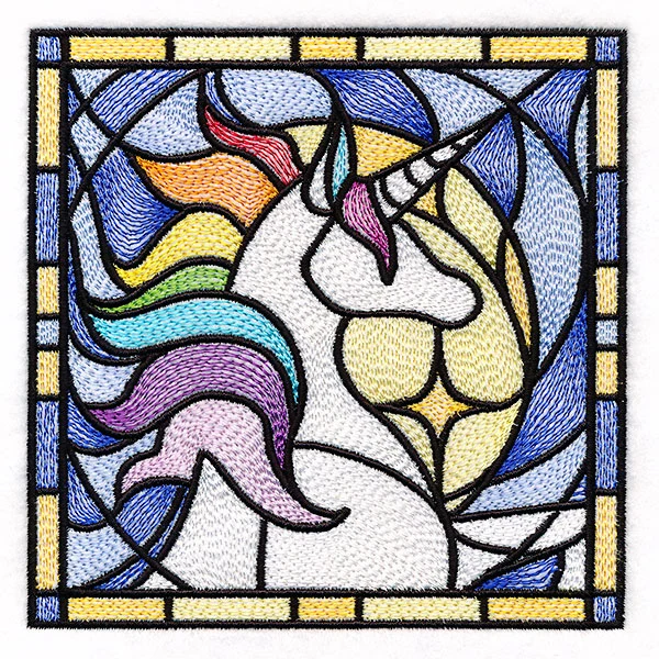 Stained Glass Unicorn Square - Image 7