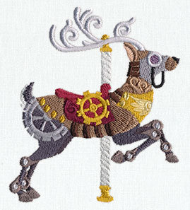 Steampunk Carousel - Deer - Image 3