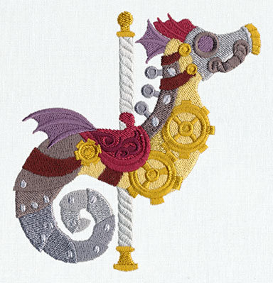 Steampunk Carousel - Seahorse - Image 2
