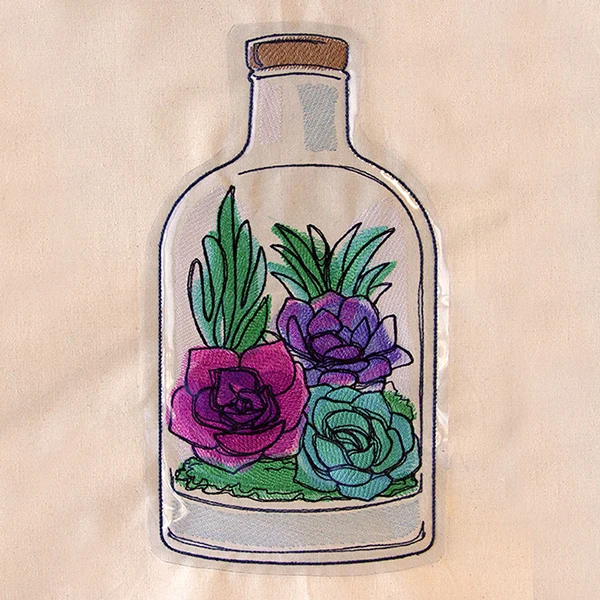 Succulent Terrarium (Vinyl Applique) - Image 6