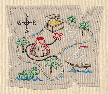 Treasure Map (Applique) - Image 2
