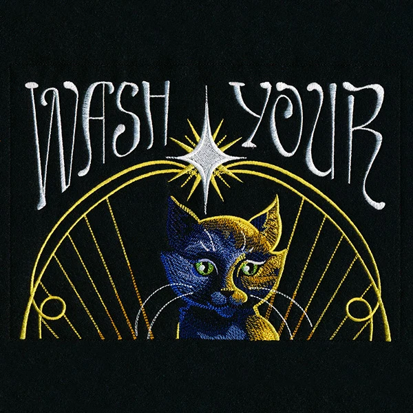 Wash Your Paws Art Deco Cat Scene - Image 8