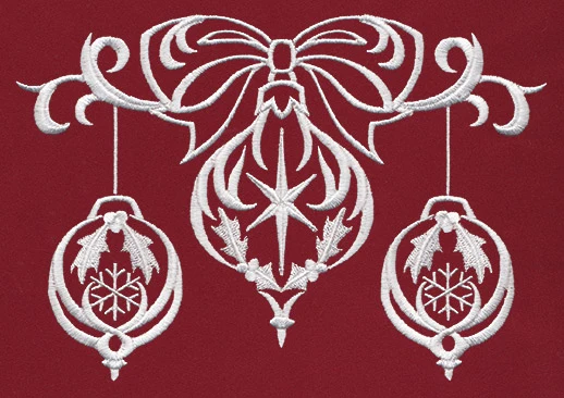 White Christmas - Draped Ornaments - Image 4