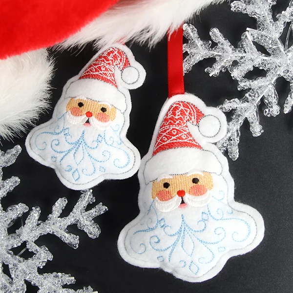 Wintertime Santa Ornament (In-the-Hoop) - Image 6