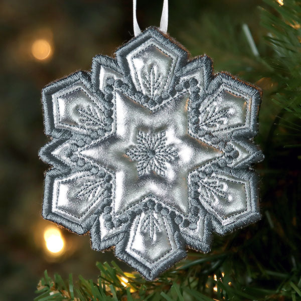 Wonderland Snowflake Ornament (In-the-Hoop) - Image 5