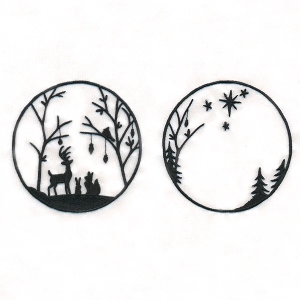 Woodland Yuletide Shadowbox (Organza) - Image 4