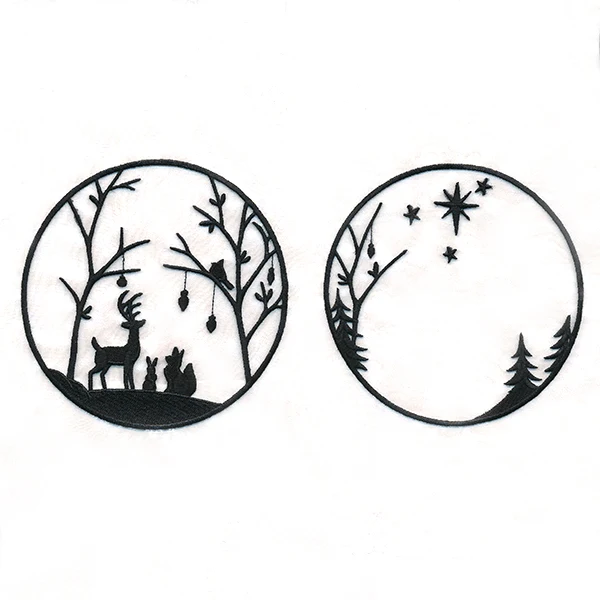 Woodland Yuletide Shadowbox (Organza) - Image 6
