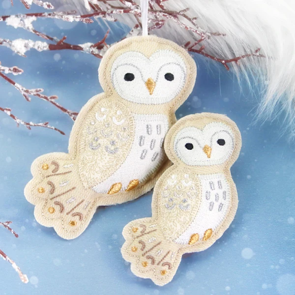 Yuletide Owl Ornament (In-the-Hoop) - Image 6
