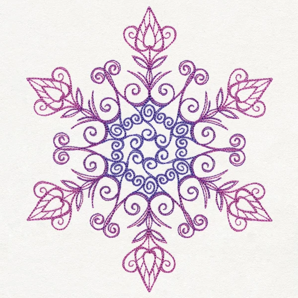Yuletide Spirals - Snowflake