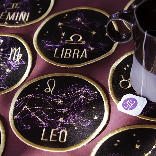 Zodiac Constellations Coaster - Libra (In-the-Hoop) - Image 8